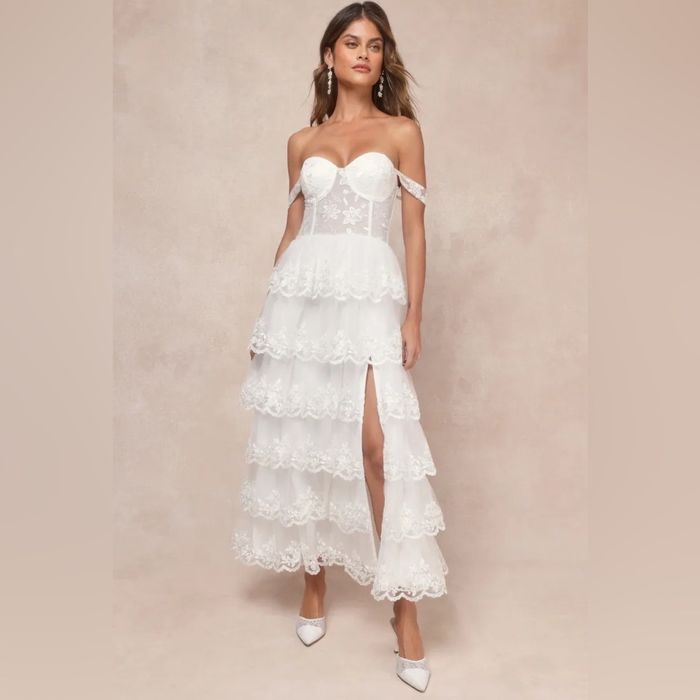 Dreamy white party dress
